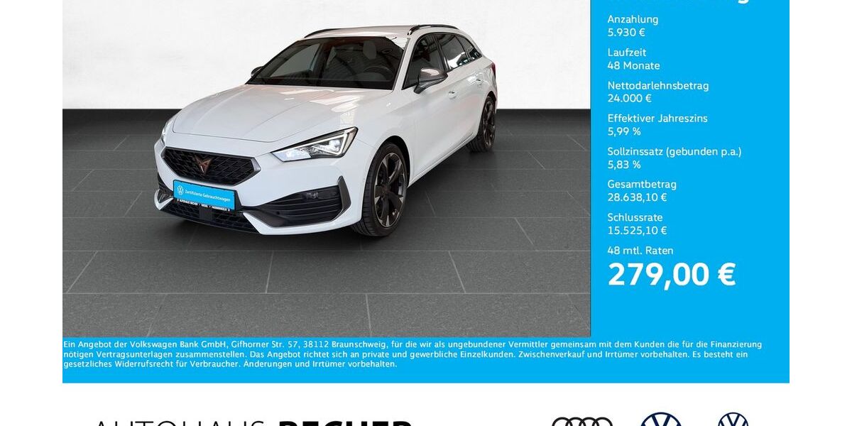 Cupra Leon 33.516 km 29.930 &euro; Wesel 46485