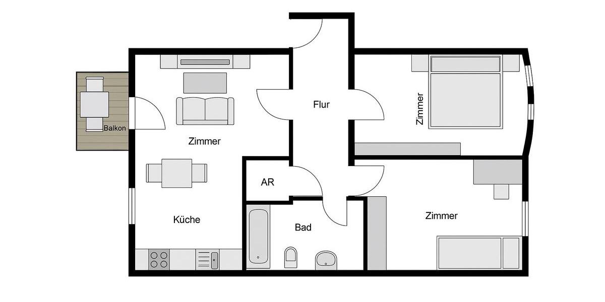 Einfamilienhaus Bochum Bochum-Ost - 3.5 Zimmer, 82 m&sup2;, 235.000&euro; | Angebot:26124521