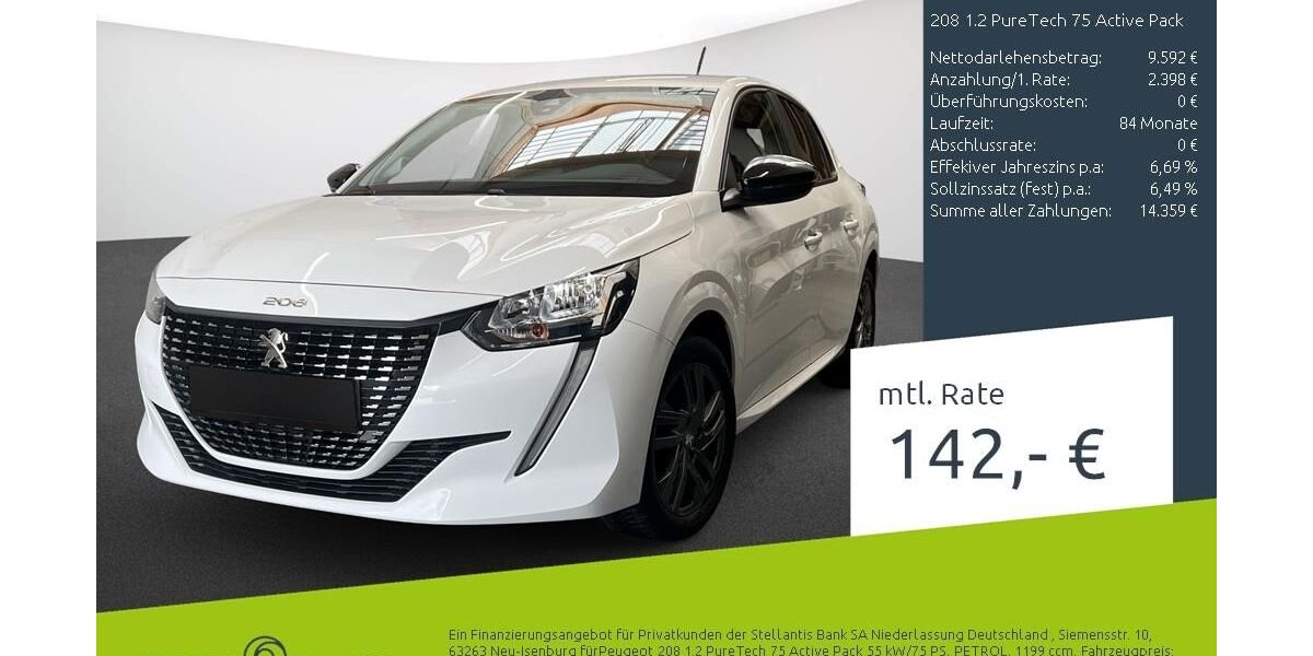 Peugeot 208 63.245 km 11.478 &euro; Dülmen 48249