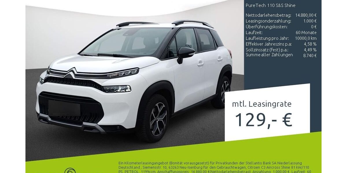 Citroen C3 Aircross 12.937 km 15.489 &euro; Borken 46325