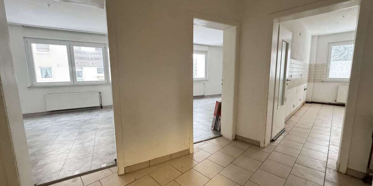 Attraktiv geschnittene 3,5-Zimmer-Wohnung mit Garage und zusätzlichem Stauraum - Erdgeschoßwohnung Essen Stadtbezirk III | Angebot:26312227