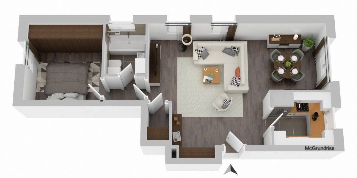 Etagenwohnung Castrop-Rauxel Ickern - 2 Zimmer, 58 m&sup2;, 135.000&euro; | Angebot:26189427