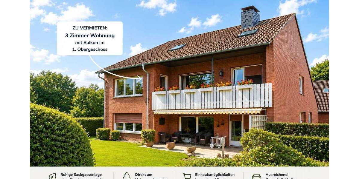 Etagenwohnung Oberhausen Biefang - 3 Zimmer, 127 m&sup2;, 1.600&euro; | Angebot:27232884