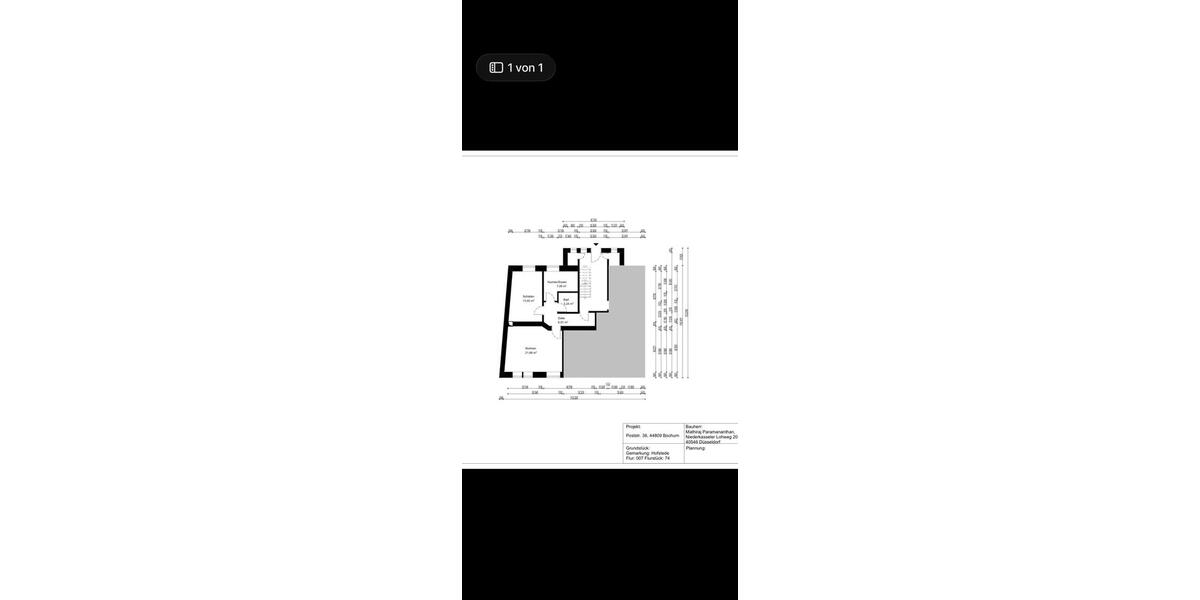 Erdgeschoßwohnung Bochum Bochum-Mitte - 2 Zimmer, 53 m&sup2;, 94.999&euro; | Angebot:26170636