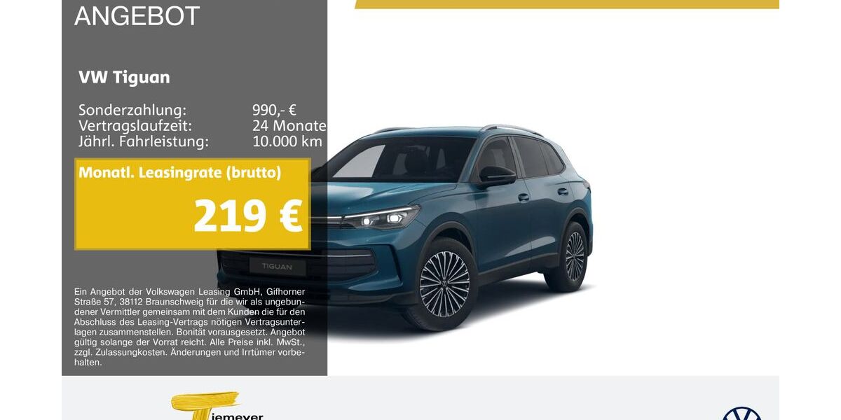 VW Tiguan 23.333 km 34.420 &euro; Dorsten 46282
