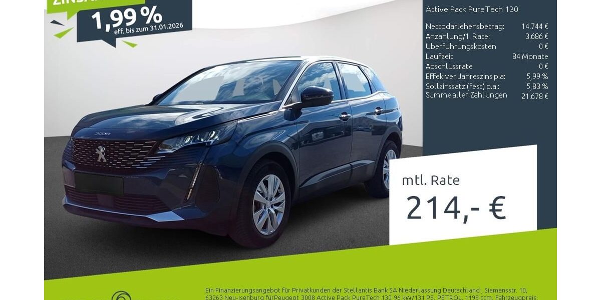 Peugeot 3008 18.083 km 18.270 &euro; Borken 46325