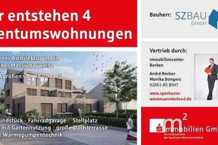 Wohnung Velen - 3 Zimmer, 95 m&sup2;, 341.000&euro; | Angebot:21720725