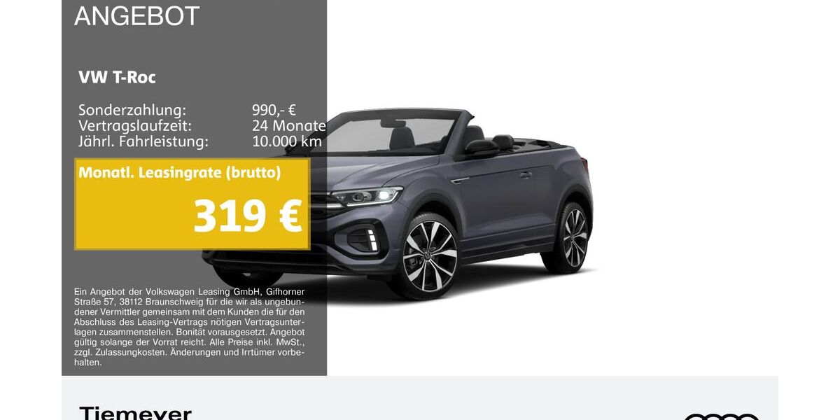 VW T-Roc 6.973 km 34.480 &euro; Bochum 44809