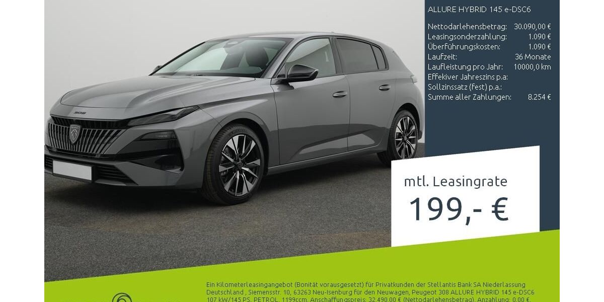 Peugeot 308 1.500 km 29.790 &euro; Borken 46325