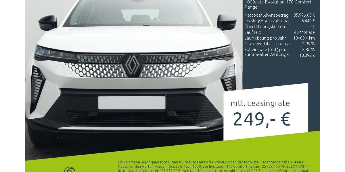 Renault Scenic 1.500 km 33.689 &euro; Borken 46325