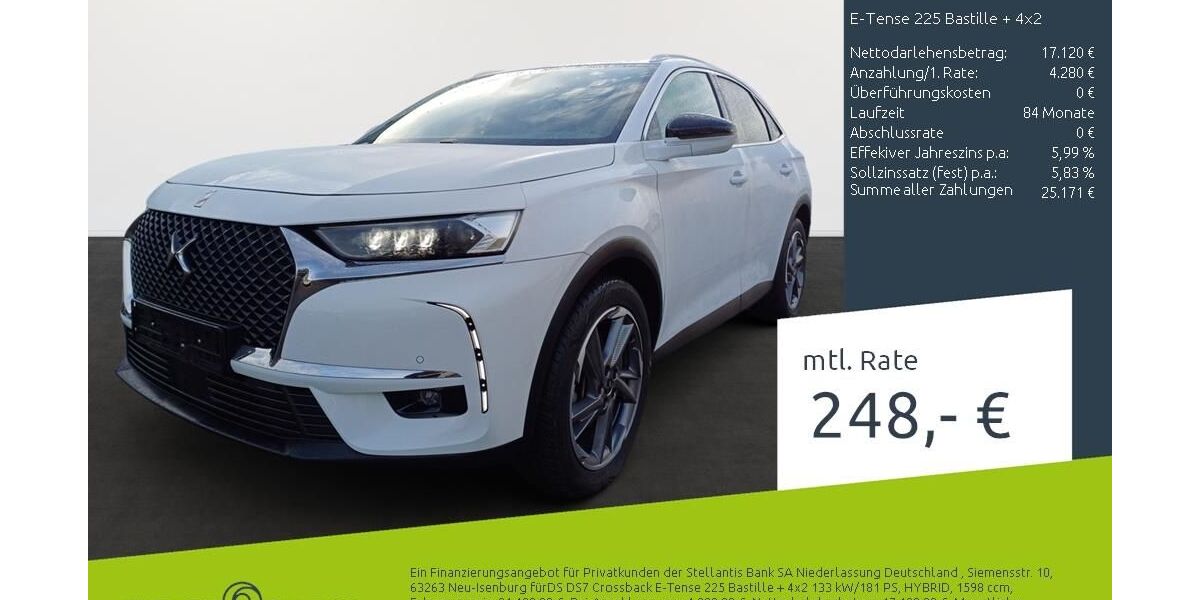DS Automobiles DS7 (Crossback) 40.092 km 20.550 &euro; Borken 46325