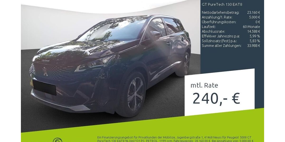 Peugeot 5008 19.825 km 26.449 &euro; Borken 46325