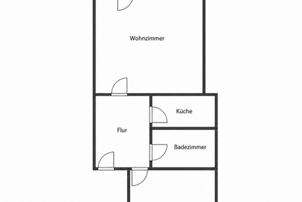 Wohnung Duisburg Duisburg-Mitte - 2 Zimmer, 45 m&sup2;, 300&euro; | Angebot:26785558