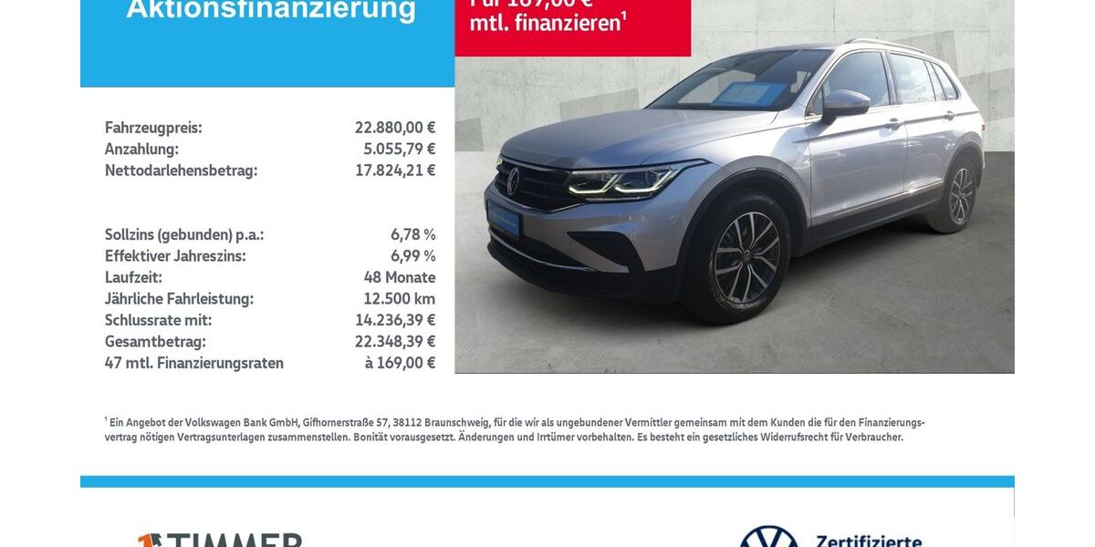 VW Tiguan 101.774 km 22.880 &euro; Borken 46325