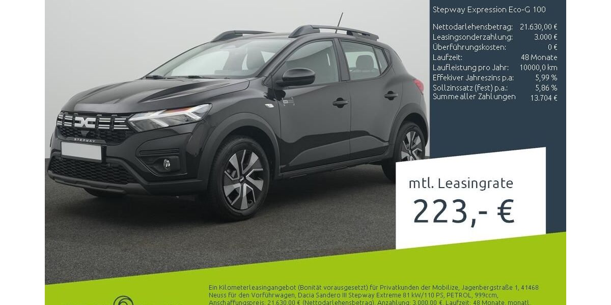 Dacia Sandero 1.500 km 17.499 &euro; Borken 46325