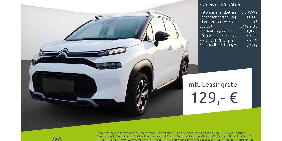 Citroen C3 Aircross 14.390 km 13.240 &euro; Borken 46325
