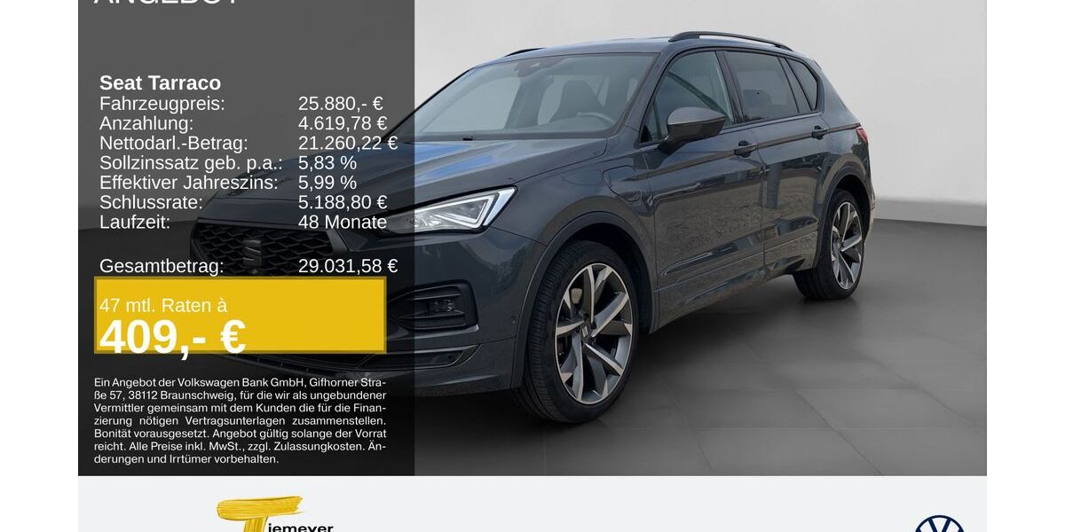 Seat Tarraco 81.340 km 25.880 &euro; Dorsten 46282