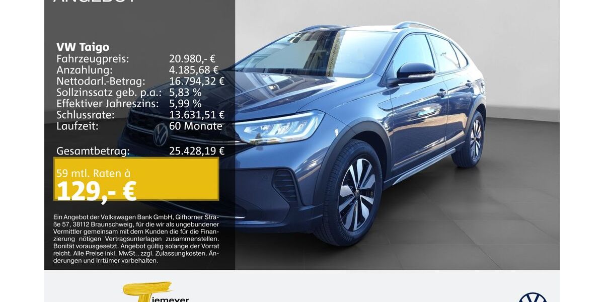 VW Taigo 6.209 km 20.480 &euro; Bochum 44892