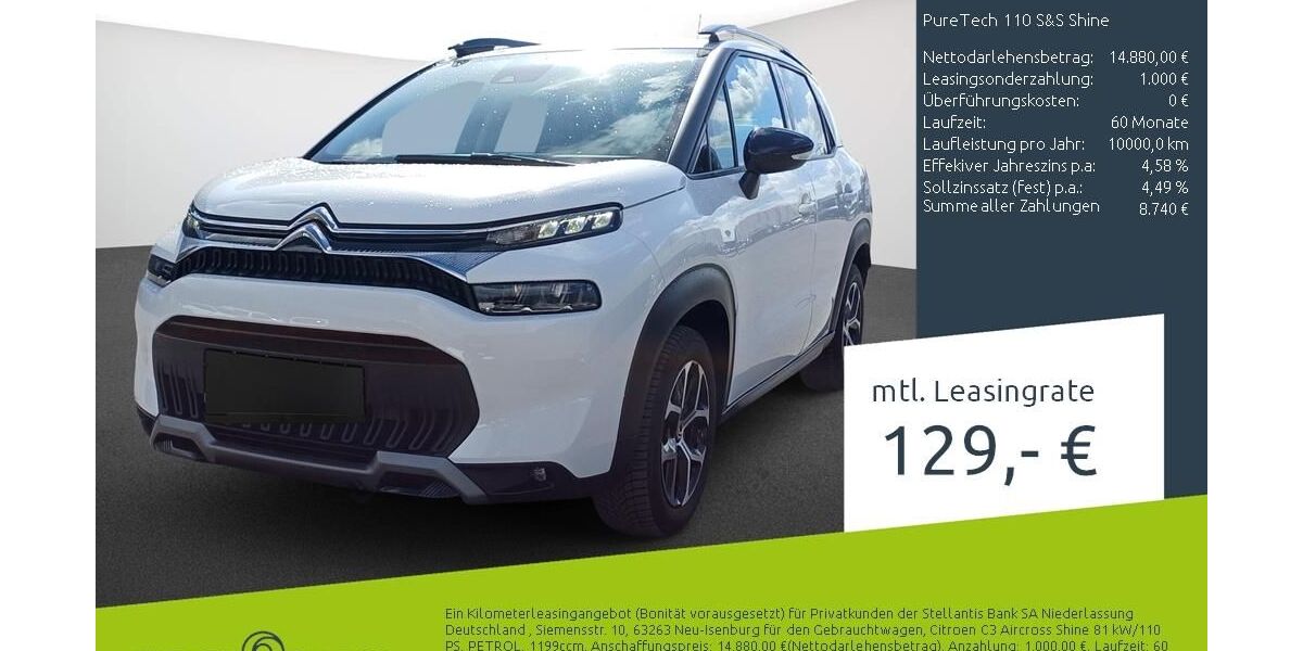 Citroen C3 Aircross 12.669 km 14.989 &euro; Borken 46325