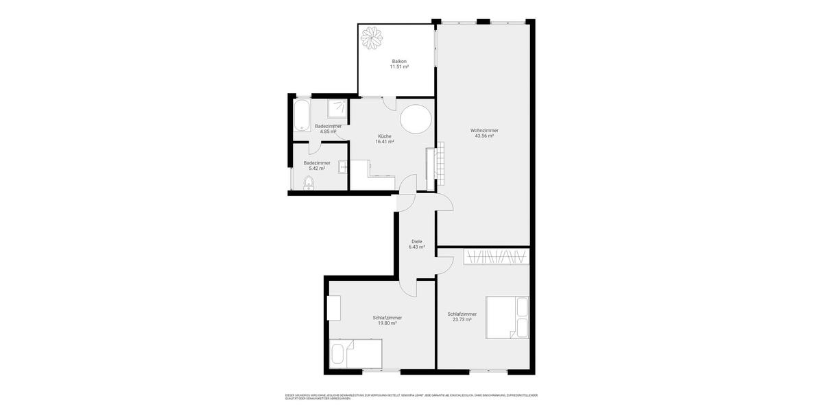 Etagenwohnung Essen Stadtbezirk VI - 3.5 Zimmer, 125 m&sup2;, 1.000&euro; | Angebot:23064060