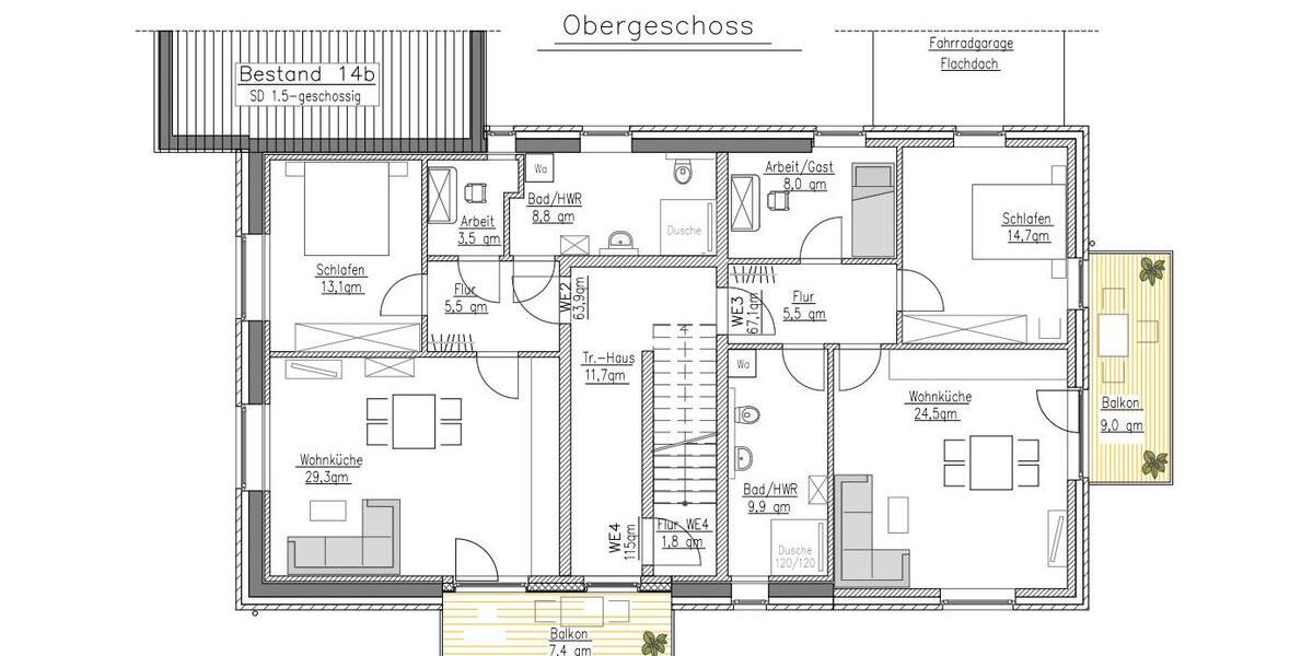 Etagenwohnung Heiden - 3 Zimmer, 64 m&sup2;, 704&euro; | Angebot:26258524