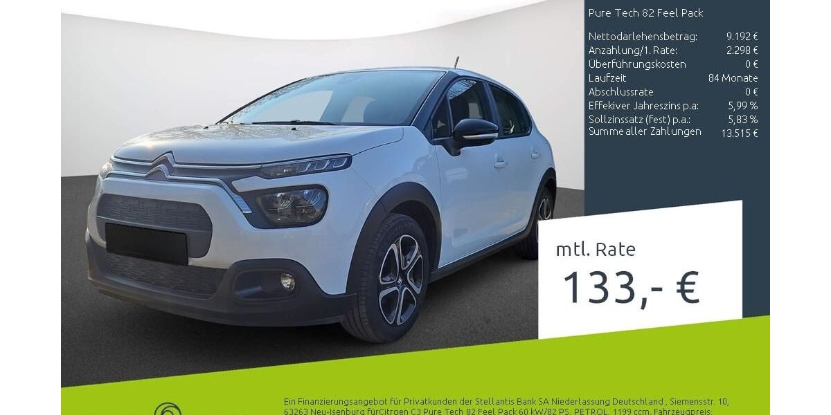 Citroen C3 18.417 km 10.860 &euro; Dülmen 48249