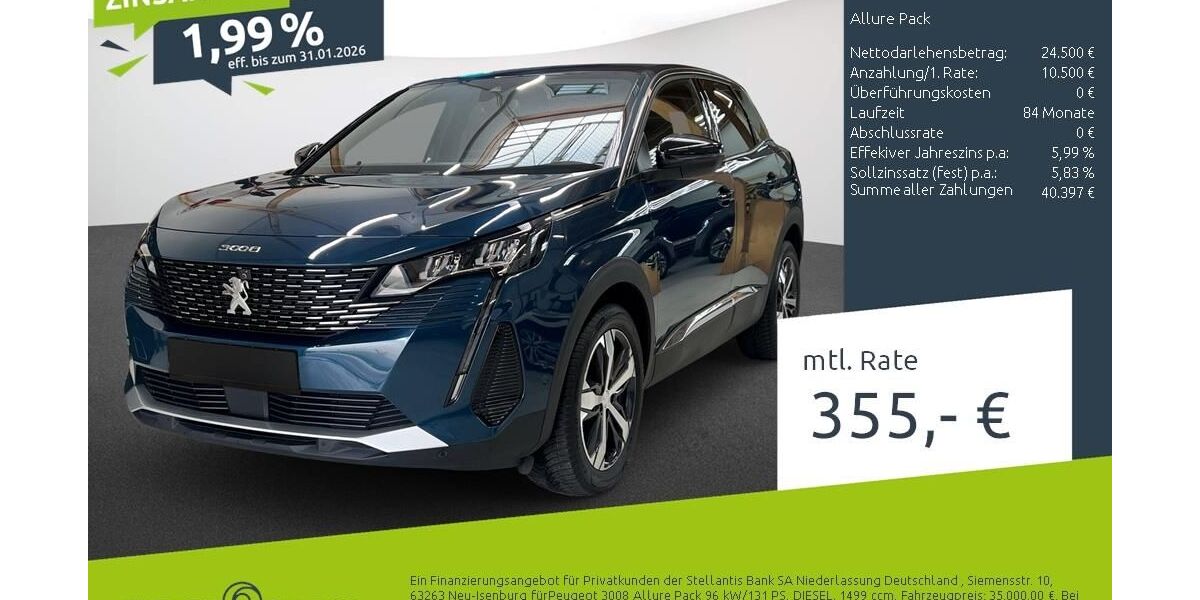Peugeot 3008 28.374 km 35.000 &euro; Dülmen 48249
