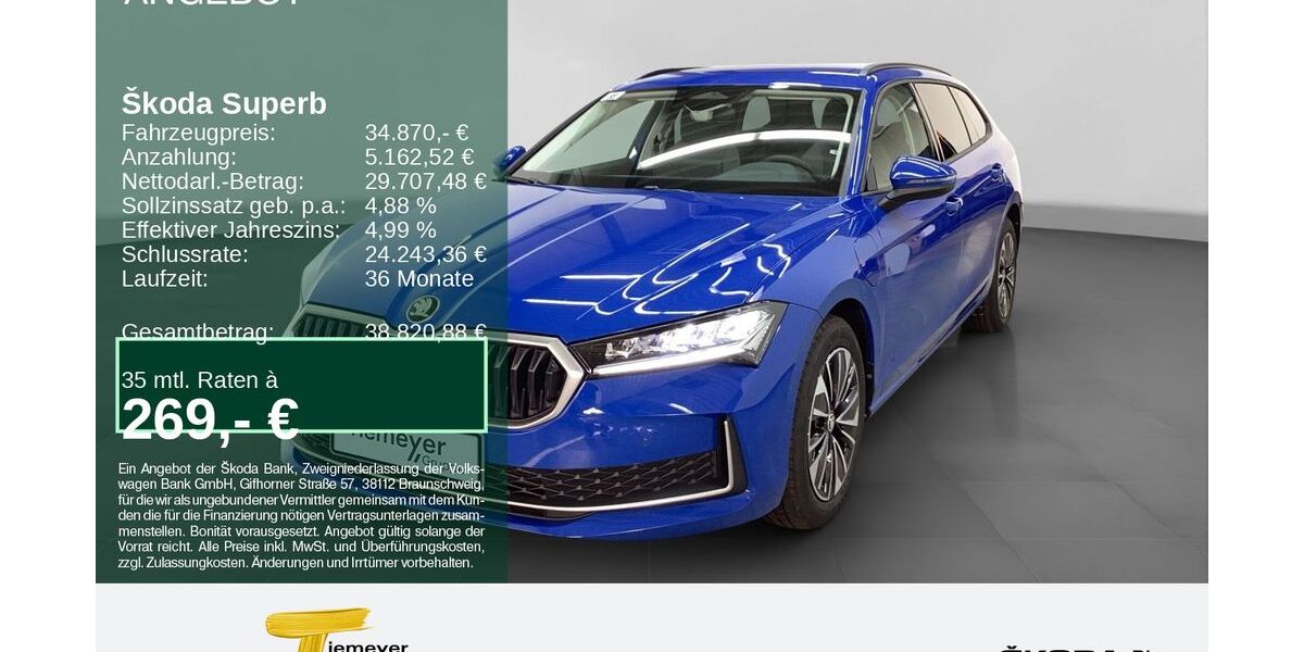 Skoda Superb 16.477 km 33.980 &euro; Bochum 44809