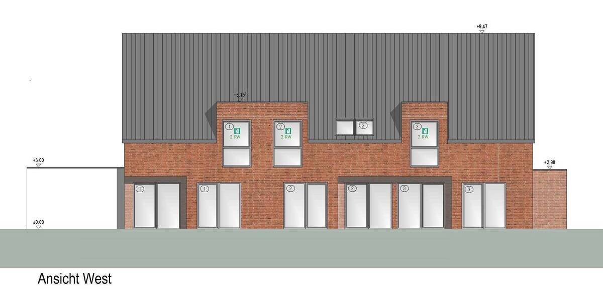 Reihenendhaus Borken Weseke - 4 Zimmer, 101 m&sup2;, 416.400&euro; | Angebot:25748442