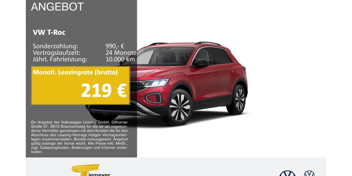 VW T-Roc 8.307 km 27.970 &euro; Castrop-Rauxel 44575