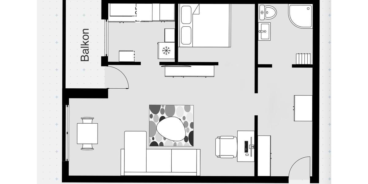 Etagenwohnung Herten - 1 Zimmer, 52 m&sup2;, 586&euro; | Angebot:25630396
