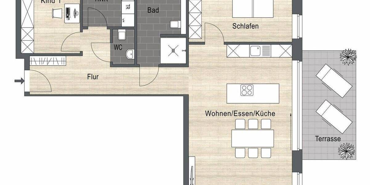 Etagenwohnung Borken - 3 Zimmer, 105 m&sup2;, 419.000&euro; | Angebot:26156283