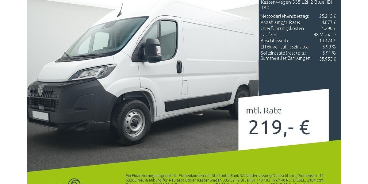 Peugeot Boxer 1.500 km 28.990 &euro; Borken 46325