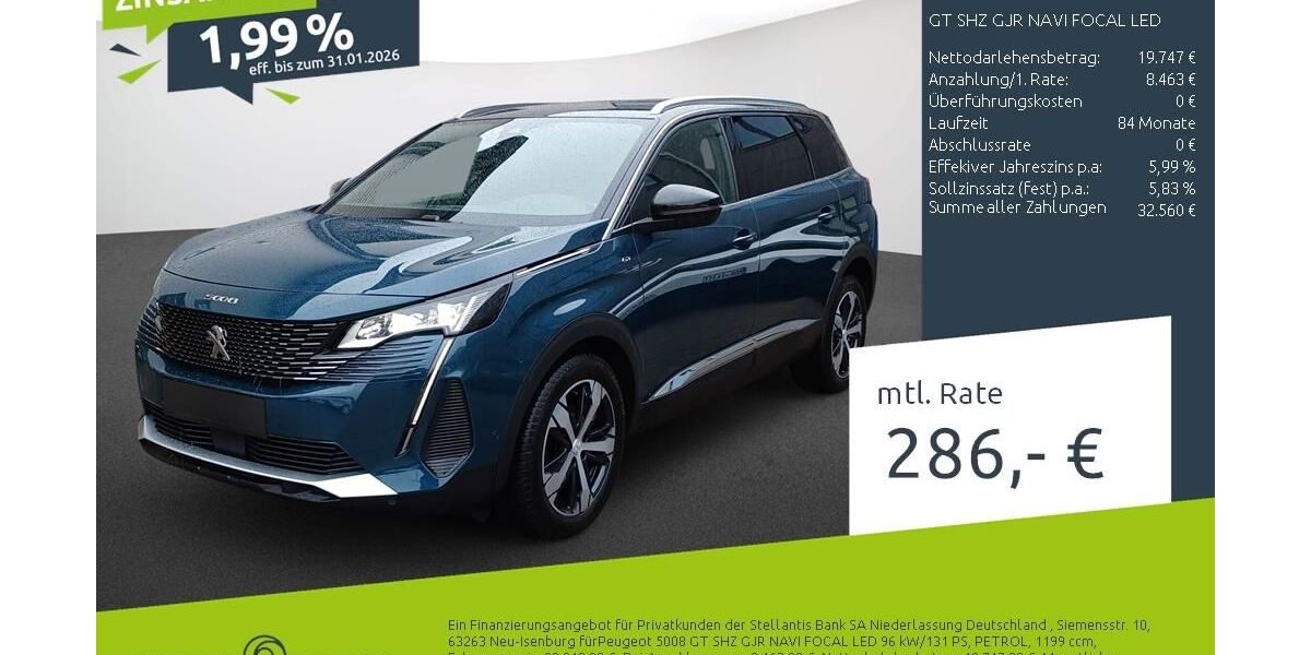Peugeot 5008 27.862 km 28.210 &euro; Borken 46325