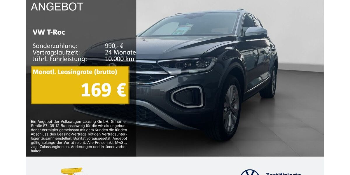 VW T-Roc 6.380 km 25.590 &euro; Marl 45770