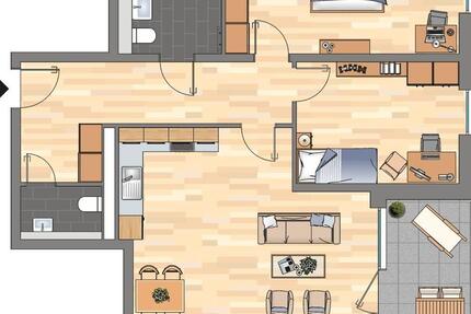 Wohnung Essen Südviertel - 3 Zimmer, 93 m&sup2;, 1.159&euro; | Angebot:26297021