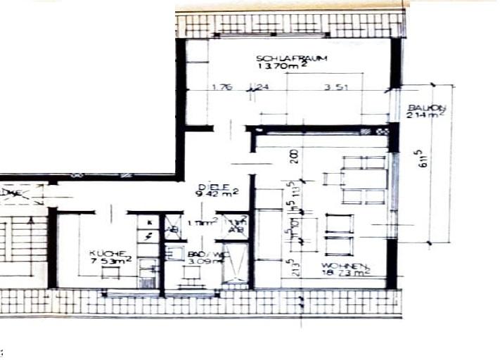 Dachgeschoßwohnung Essen Stadtbezirk IV - 2 Zimmer, 61 m&sup2;, 510&euro; | Angebot:25882813