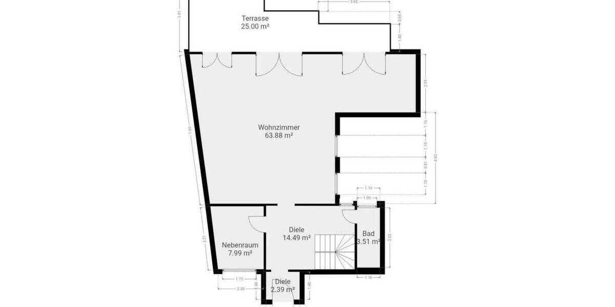 Etagenwohnung Bochum Gerthe - 7 Zimmer, 172 m&sup2;, 400.000&euro; | Angebot:25815148