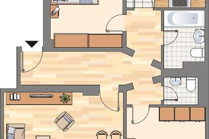 Wohnung Herne Sodingen - 3 Zimmer, 69 m&sup2;, 499&euro; | Angebot:26008886