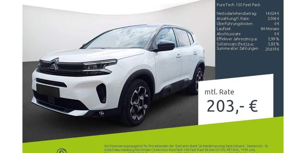 Citroen C5 Aircross 41.363 km 17.530 &euro; Borken 46325