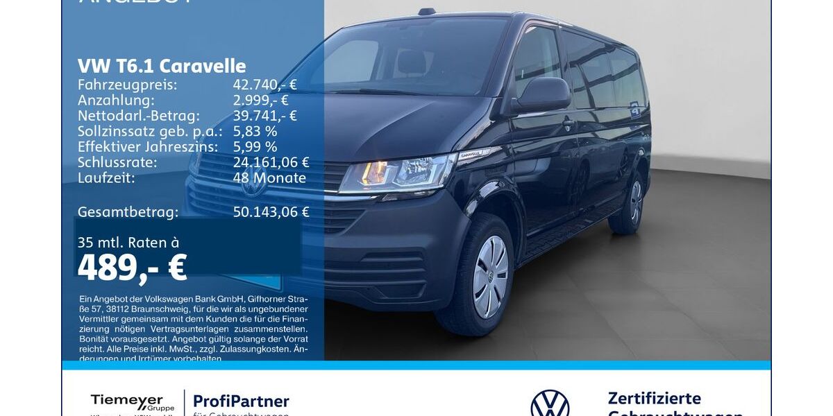 VW T6 Caravelle 48.252 km 40.880 &euro; Recklinghausen 45663