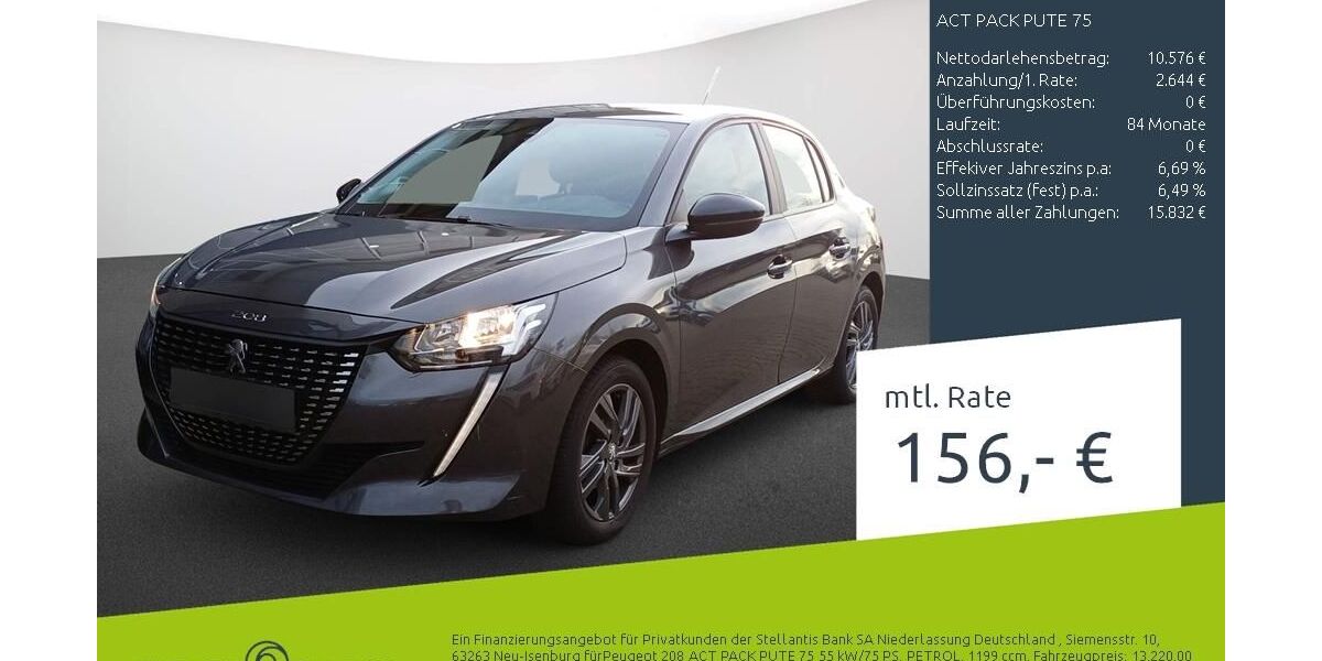 Peugeot 208 44.182 km 13.249 &euro; Dülmen 48249