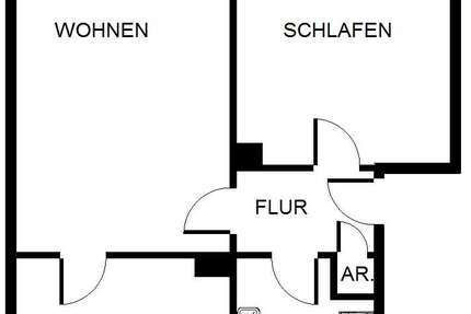 Wohnung Gelsenkirchen Bulmke-Hüllen - 2 Zimmer, 50 m&sup2;, 389&euro; | Angebot:25818785