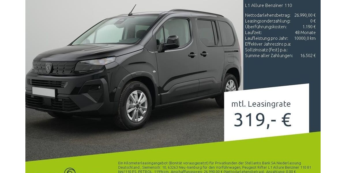 Peugeot Rifter 1.500 km 26.990 &euro; Borken 46325