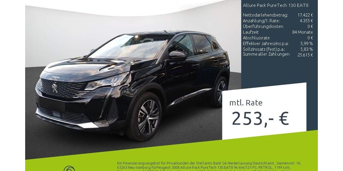 Peugeot 3008 45.105 km 21.777 &euro; Dülmen 48249