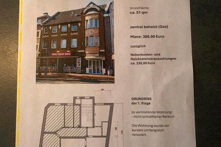 Wohnung Essen Stadtbezirk VII - 2 Zimmer, 51 m&sup2;, 610&euro; | Angebot:26271500