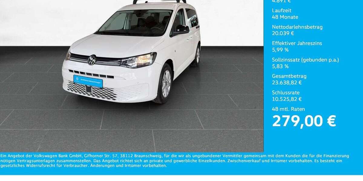 VW Caddy 42.685 km 24.930 &euro; Wesel 46485