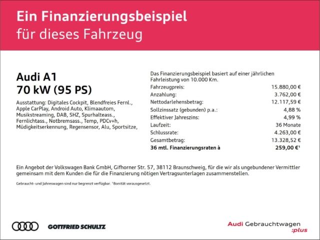 Audi A1 57.691 km 15.880 &euro; Essen 45143