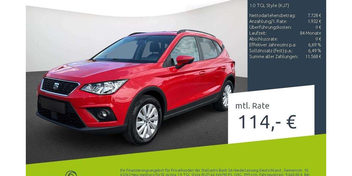 Seat Arona 43.507 km 9.660 &euro; Dülmen 48249