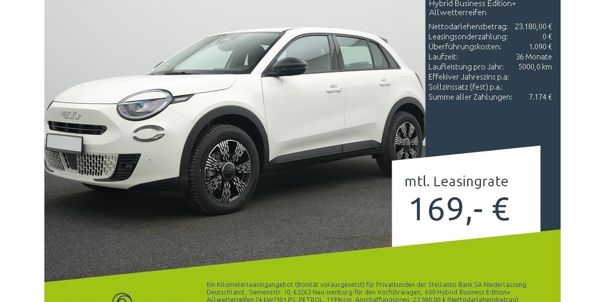 Fiat 600 5.000 km 22.880 &euro; Borken 46325
